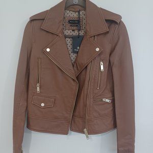 Massimo dutti butter soft leather jacke
